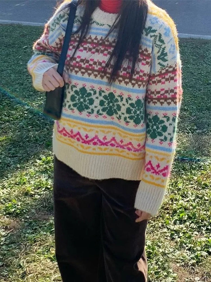 ARMELLE™ | Pull de Noël en maille jacquard pour femme