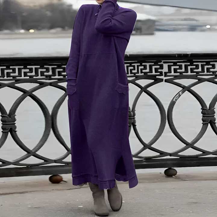 SARI - ROBE D'AUTOMNE ÉLÉGANTE