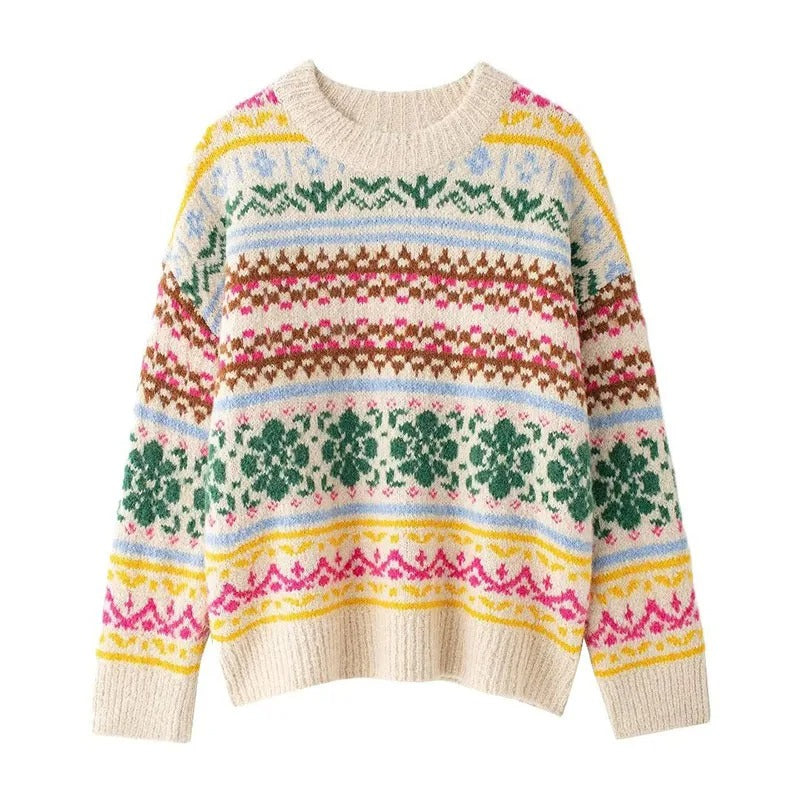 ARMELLE™ | Pull de Noël en maille jacquard pour femme