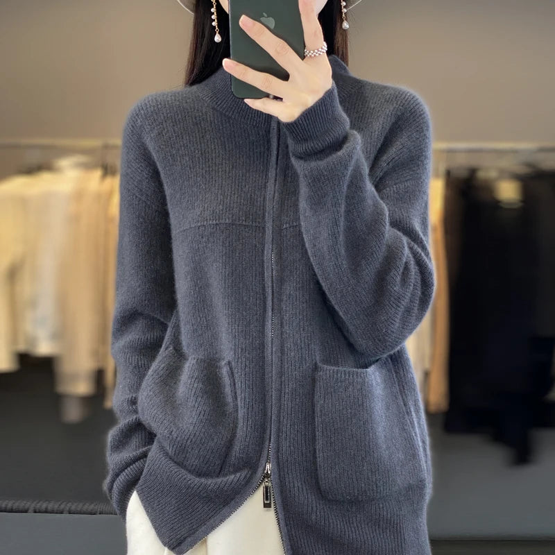 ÉLOÏSA™ | cardigan zippé en laine