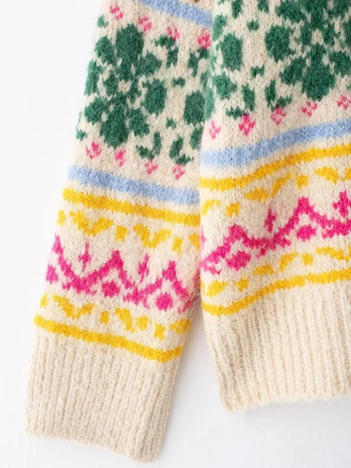 ARMELLE™ | Pull de Noël en maille jacquard pour femme