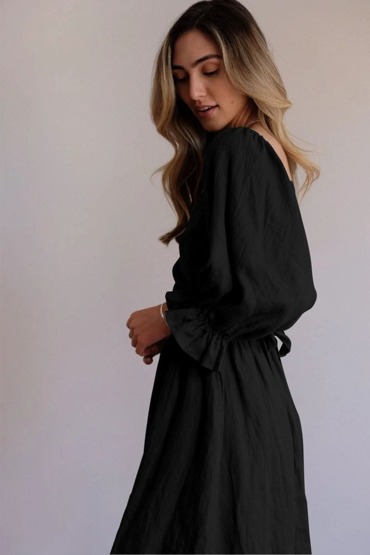 Tana | ROBE FRANÇAISE AVEC MANCHES VOLANTÉES
