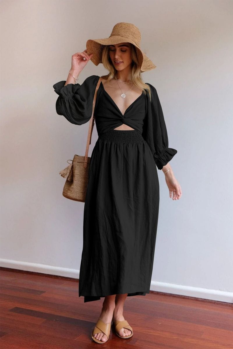 Tana | ROBE FRANÇAISE AVEC MANCHES VOLANTÉES